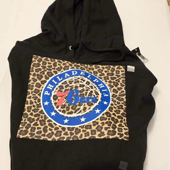 Express Men’s NBA Philadelphia 76ers Logo Hoodie Jacket Size XL New - Picture 7 of 16